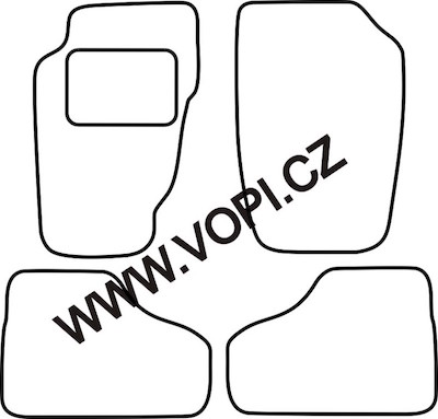 Textil-Autoteppiche Jeep Cherokee 2001 - 2008 Carfit (2109)